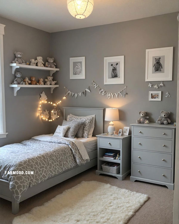 Children Grey Bedroom, grey bedroom idea