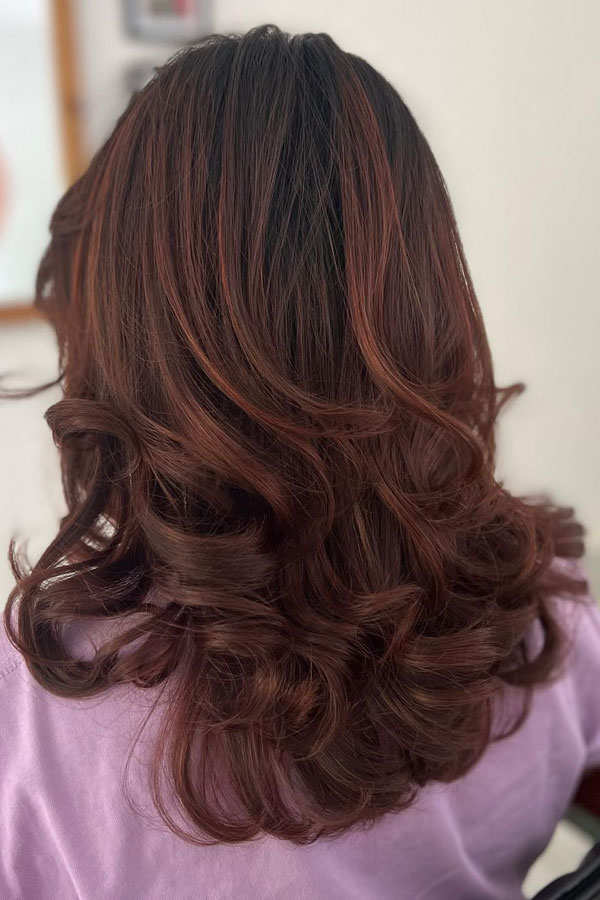 Chestnut Mahogany Balayage