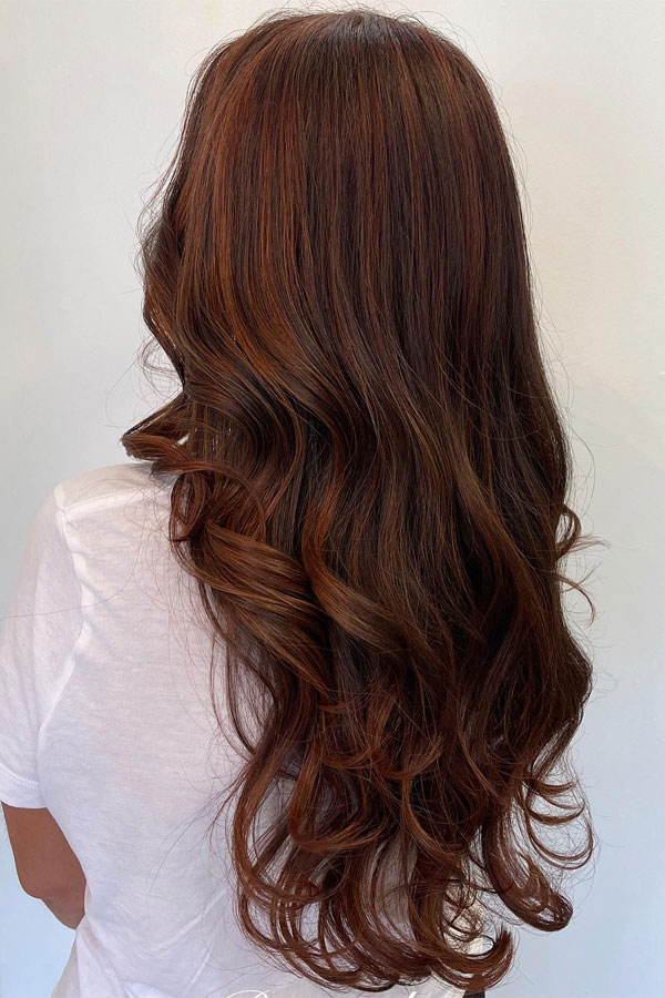 Mahogany and Chocolate Blend, mahogany hair colour