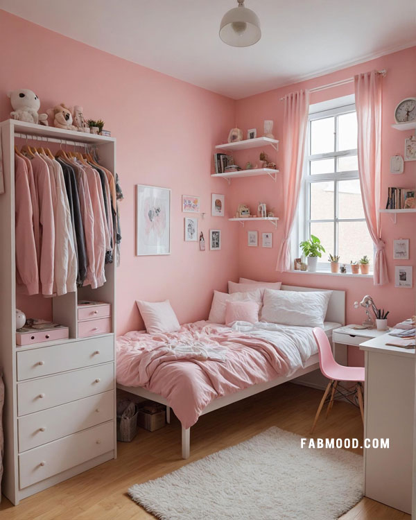 cute pink bedroom for teen girls