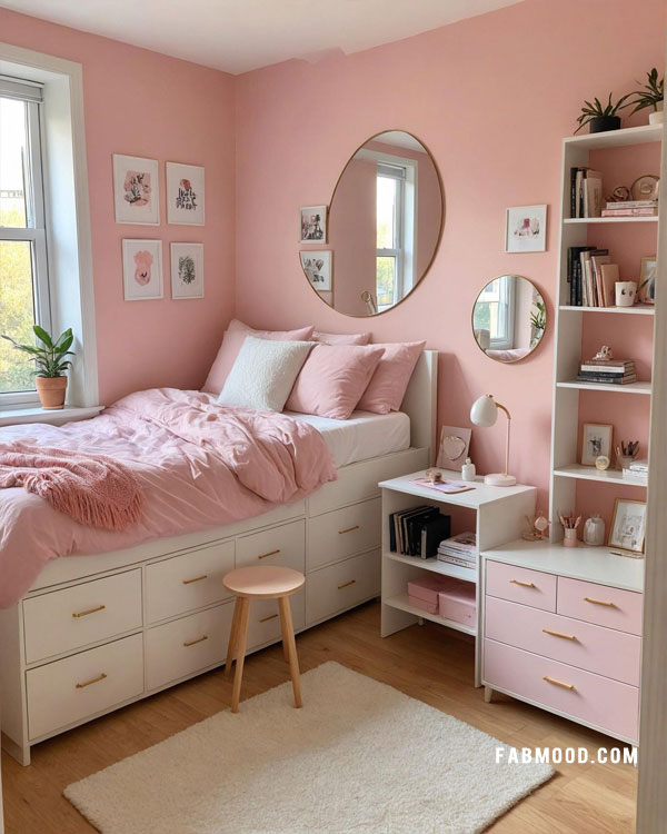 cute pink bedroom for teen girls