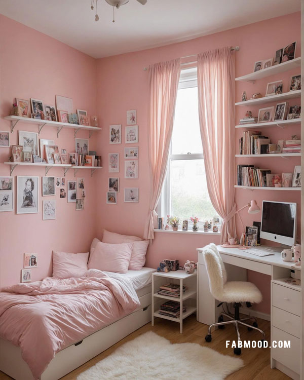 cute pink bedroom for teen girls