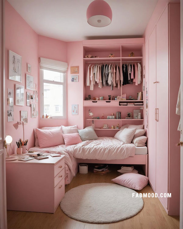 cute pink bedroom for teen girls