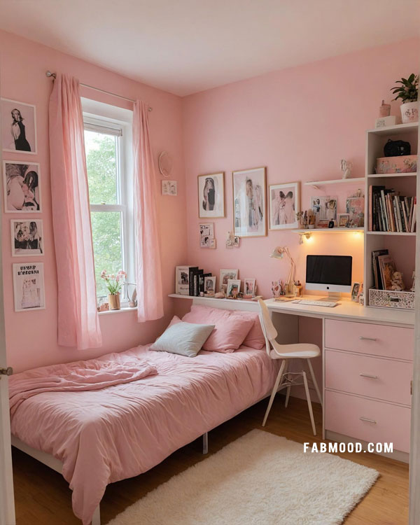 cute pink bedroom for teen girls