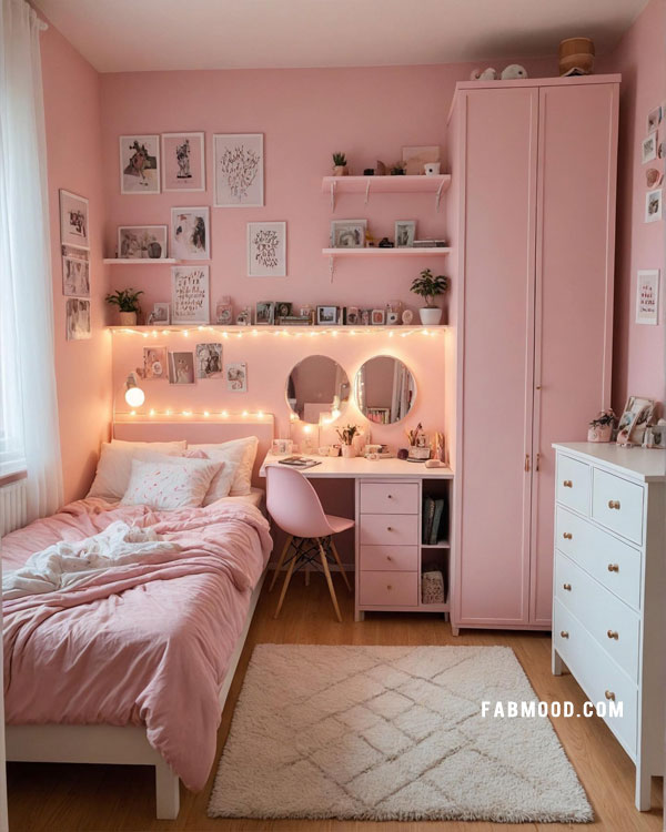 cute pink bedroom for teen girls