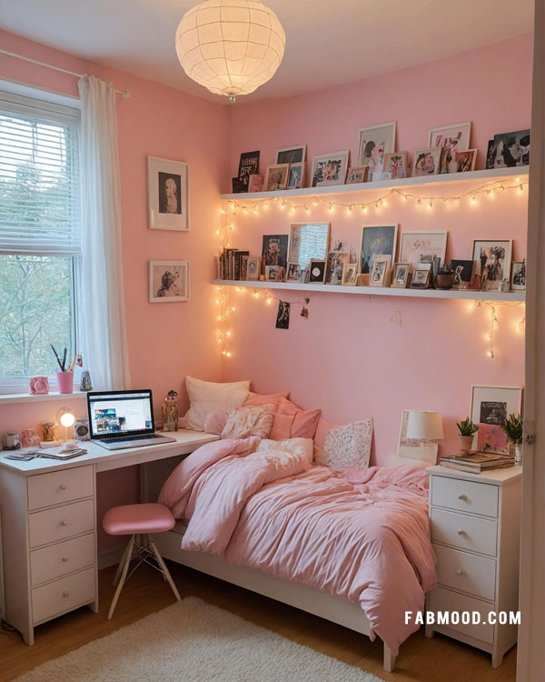 cute pink bedroom for teen girls