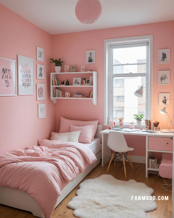 Blush Pink Apartment Bedroom