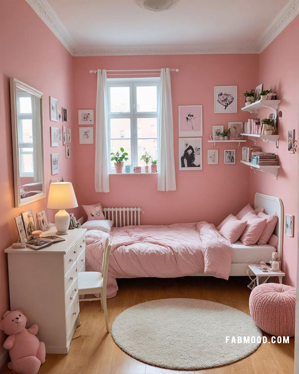 cute pink bedroom for teen girls