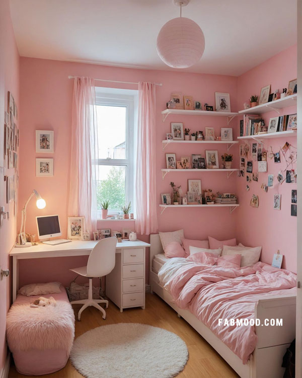 cute pink bedroom for teen girls