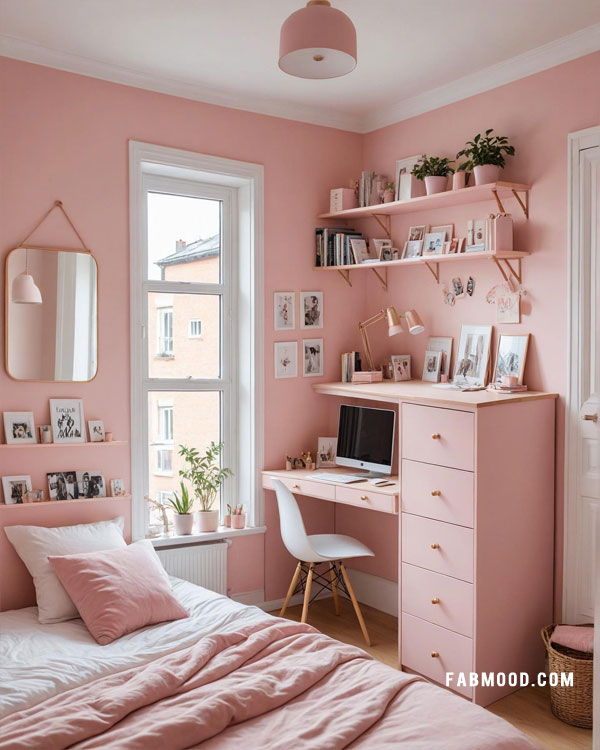 cute pink bedroom for teen girls