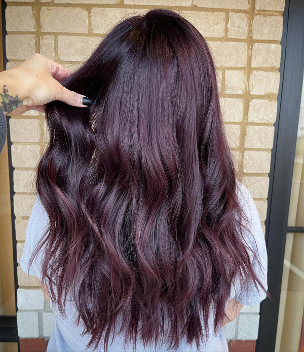 Mulberry Plum Hair Colour, autumn hair colour