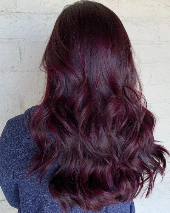 26 Plum Hair Colour Inspirations You’ll Adore - Fab Mood | Wedding ...