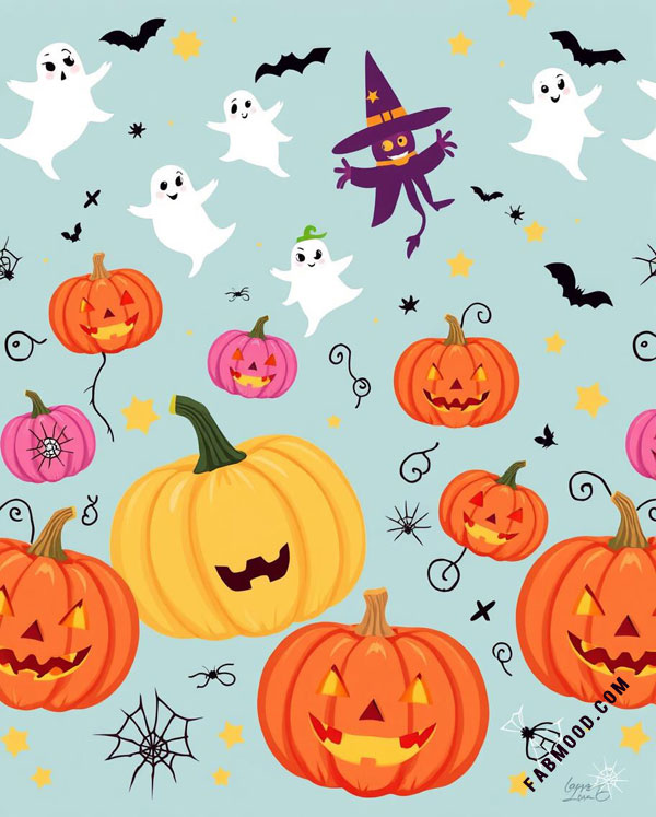 Ghostly Gatherings Wallpaper, aesthetic Halloween wallpaper, halloween wallpaper for ipad