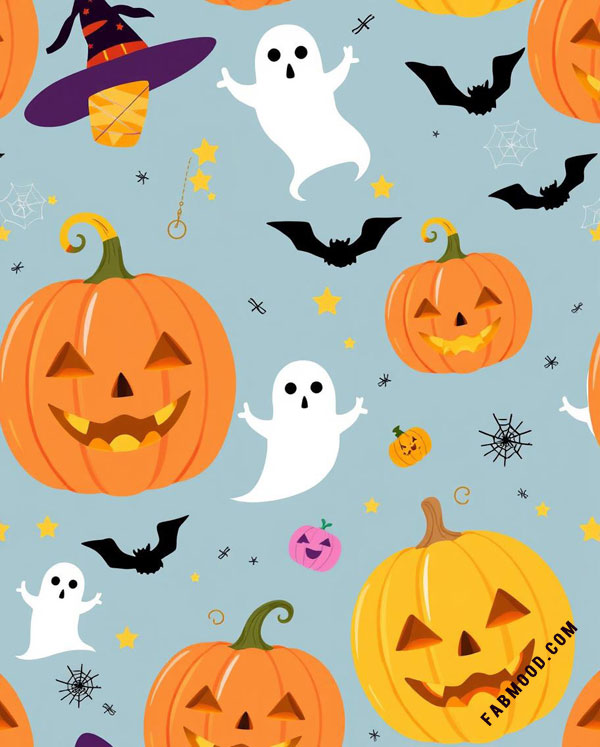 33 Aesthetic Halloween Wallpapers : Pumpkin & Cheerful Ghosts