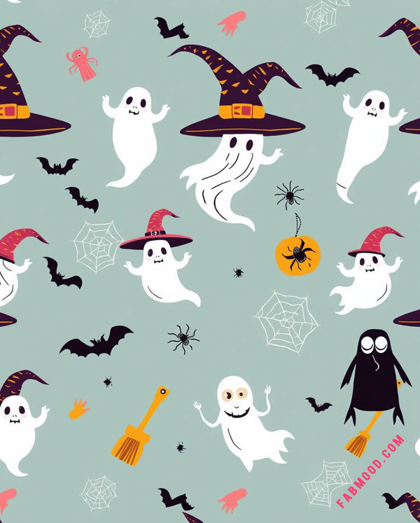 33 Aesthetic Halloween Wallpapers : Ghostly Gathering