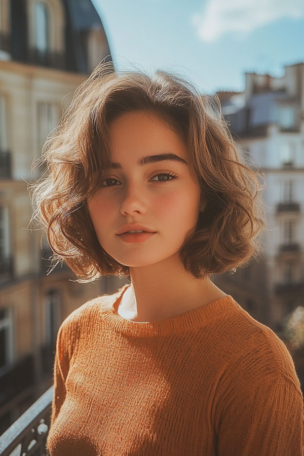 Autumn Breeze French Bob, French Bob Haircut, Parisian hairstyle, Parisian bob haircut