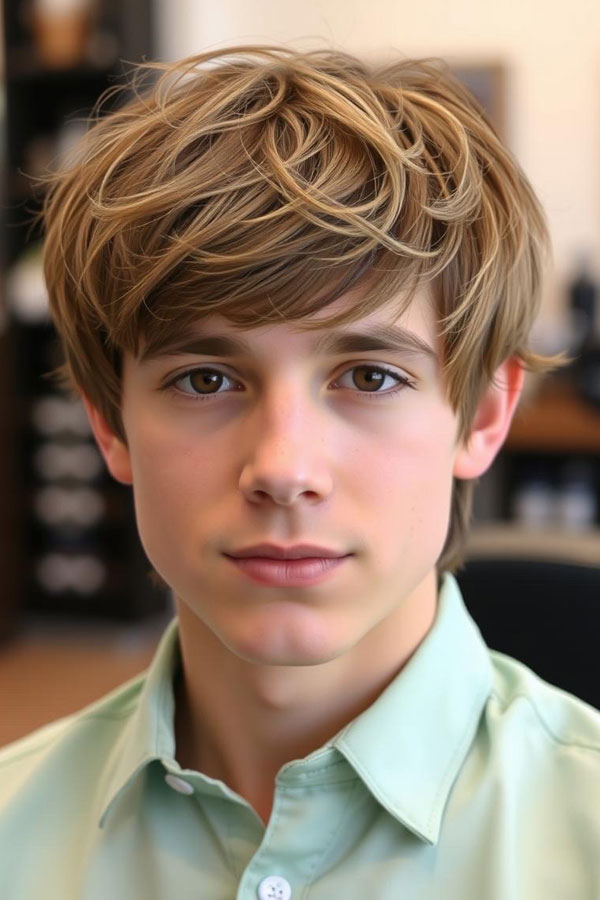 Effortless Sandy Blonde Tousle, Modern Men Hairstyle, men haircut