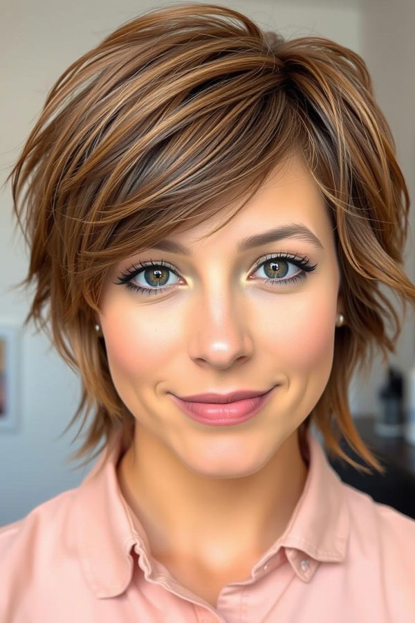 Chic and Layered, short haircut