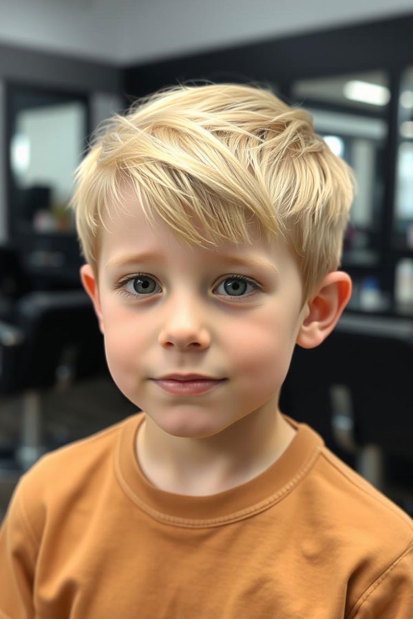 The Soft Tousle, trendy haircut for young boys, Youthful Hairstyle for Tween Boys