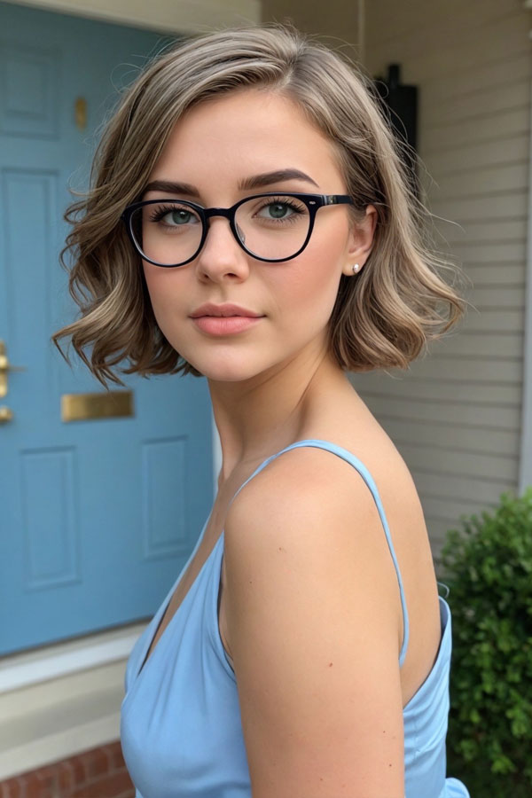 Chic and Smart in Blue, prom hair, prom makeup look, soft glam prom makeup