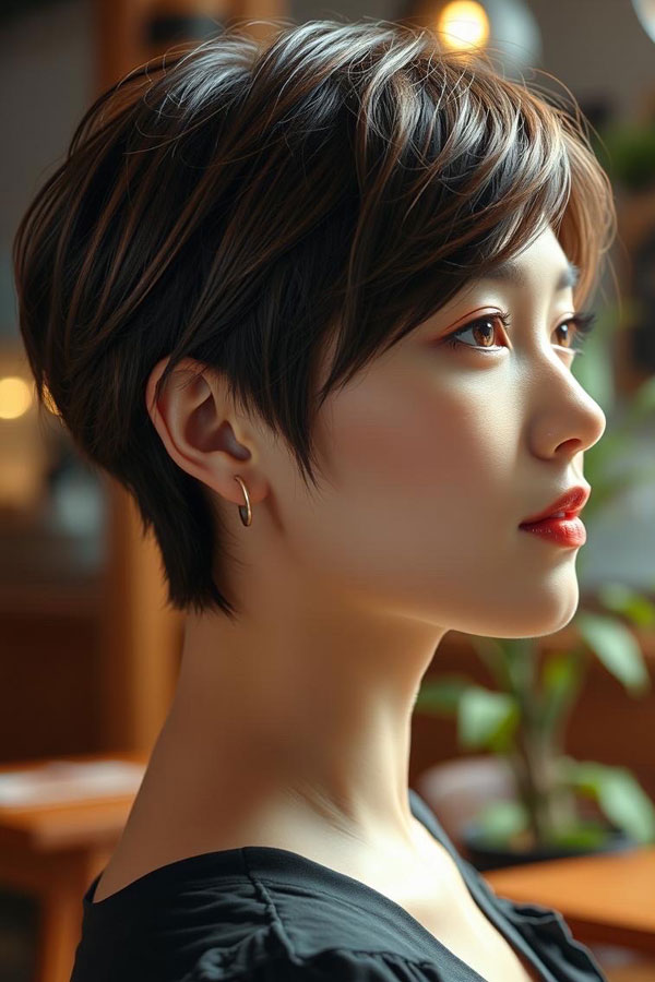 Soft Elegance Pixie, pixie haircut, Pixie haircut gallery, Pixie haircut for women, Pixie haircuts for short hair