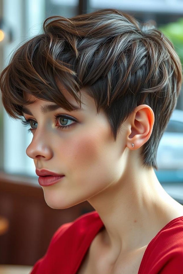 Playful Texture Pixie, pixie haircut, Pixie haircut gallery, Pixie haircut for women, Pixie haircuts for short hair