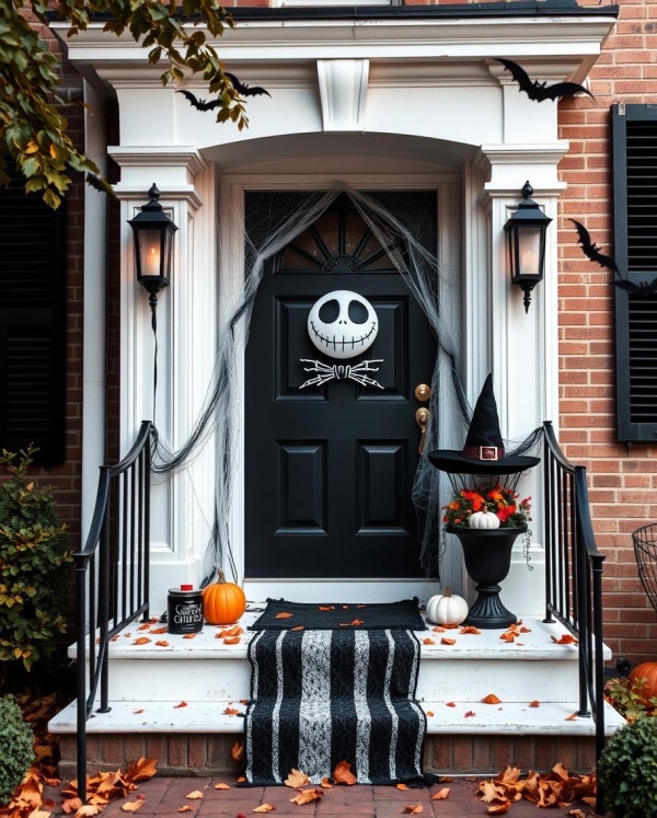 Nightmare Before Christmas Look, Haunted Halloween Door Decors