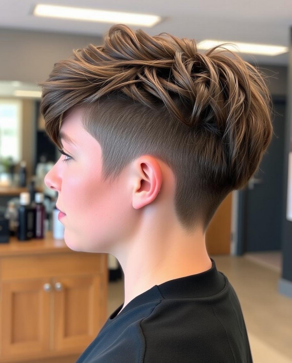 Edgy Undercut Pixie, pixie haircut, Pixie haircut gallery, Pixie haircut for women, Pixie haircuts for short hair