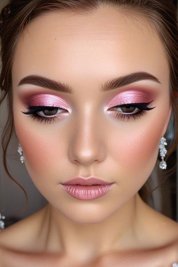 40 Bridal Makeup Looks : Rosy Pink Dream 1 - Fab Mood | Wedding Color ...