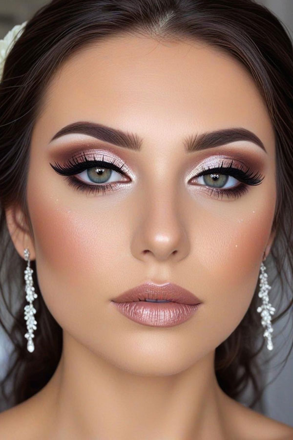 40 Bridal Makeup Looks : Radiant Mauve Glam 1 - Fab Mood | Wedding ...