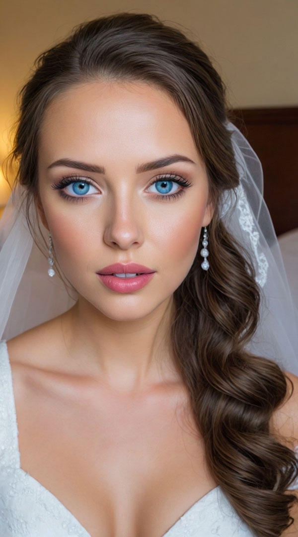 40 Bridal Makeup Looks : Soft Romantic Bridal Look