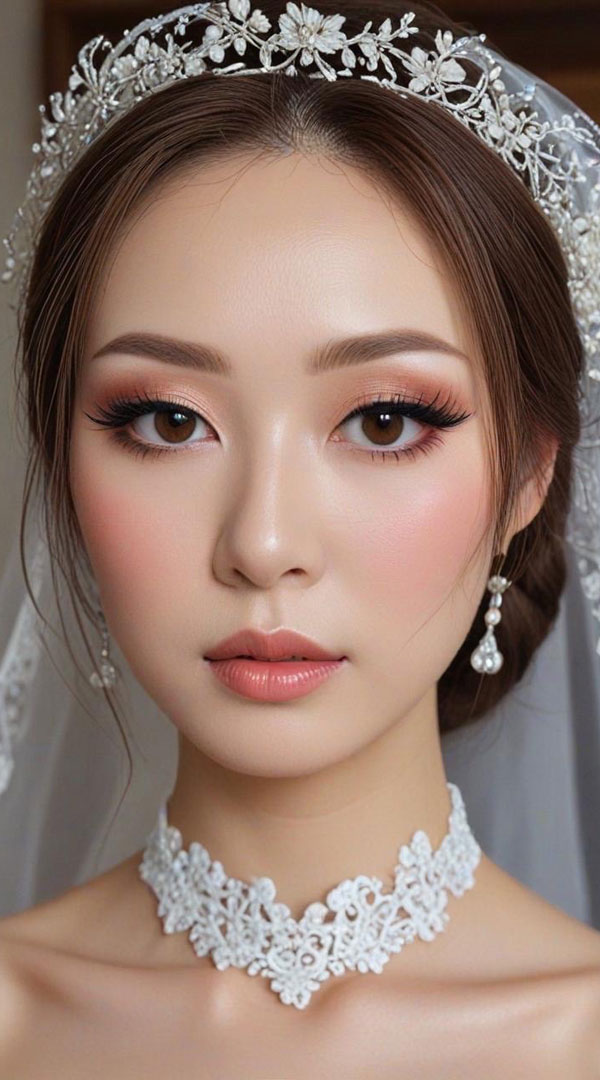 40 Bridal Makeup Looks : Blushing Princess Bridal Look 1 - Fab Mood ...