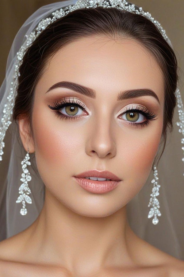 Soft Glam Bridal Look, bridal makeup, wedding makeup, bridal makeup look