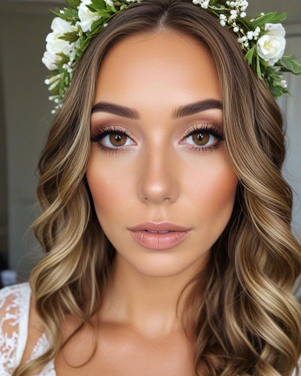 Natural Glow Bridal Look, bridal makeup, wedding makeup, bridal makeup look