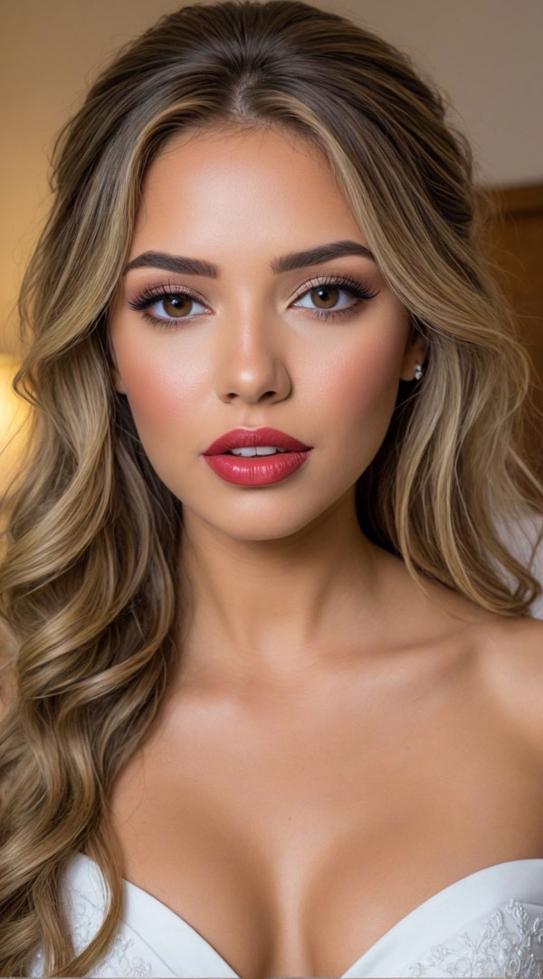 40 Bridal Makeup Looks : Classic Glamour Bridal Look