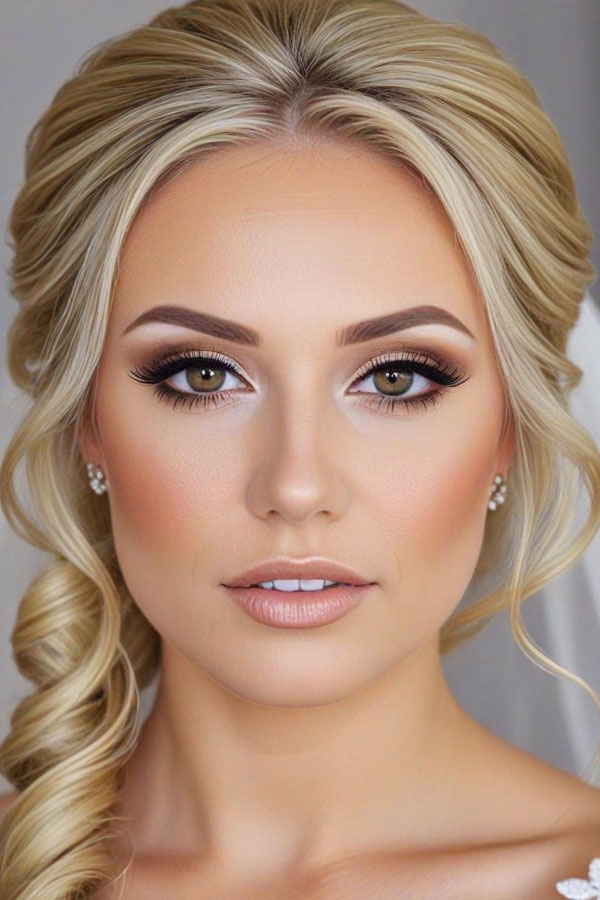 40 Bridal Makeup Looks : Golden Hour Glow