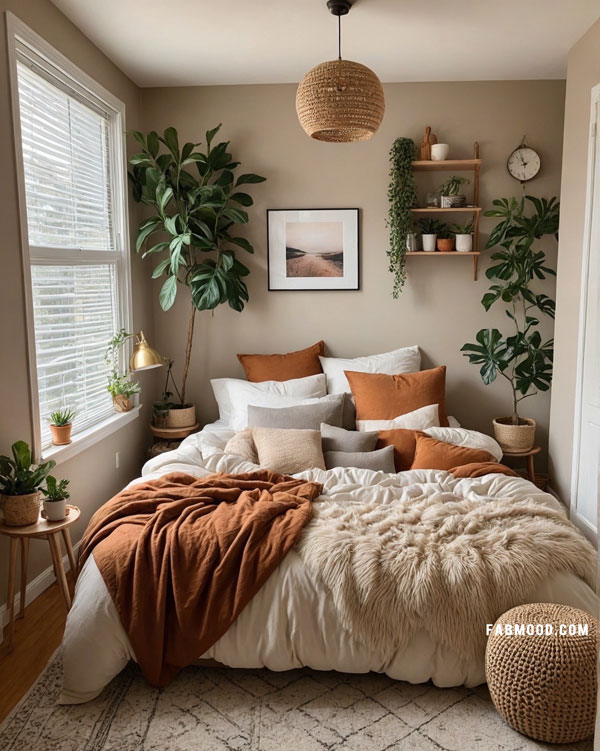 15 Earthy Bedroom Inspirations for Relaxed Vibes : Cozy & Warm