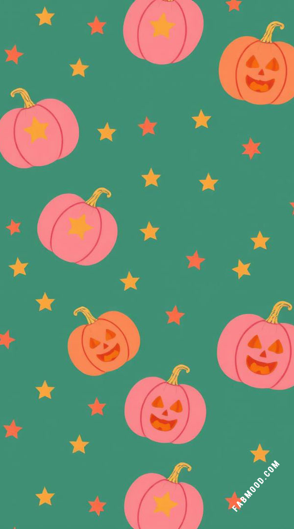 40 Pumpkin Halloween Wallpapers : Starry Jack-o’-Lanterns