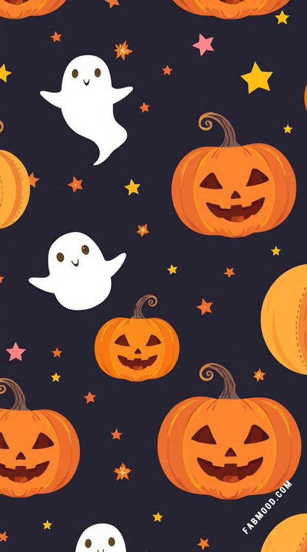 40 Pumpkin Halloween Wallpapers : Jack-O-Lantern & Ghosts