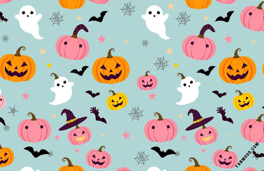 20 Halloween Wallpapers for Desktop & Laptop : Preppy Jack-o’-Lanterns