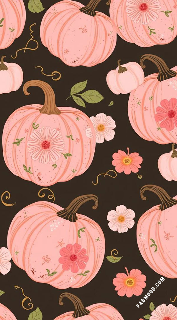 40 Pumpkin Halloween Wallpapers : Pastel Pumpkin Bliss