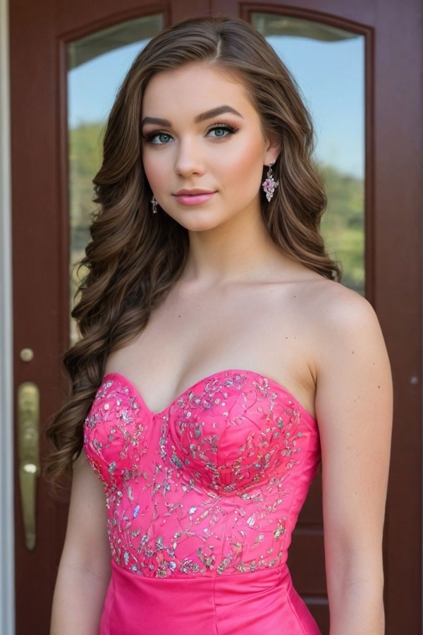 Radiant in Pink, prom makeup look, soft glam prom makeup