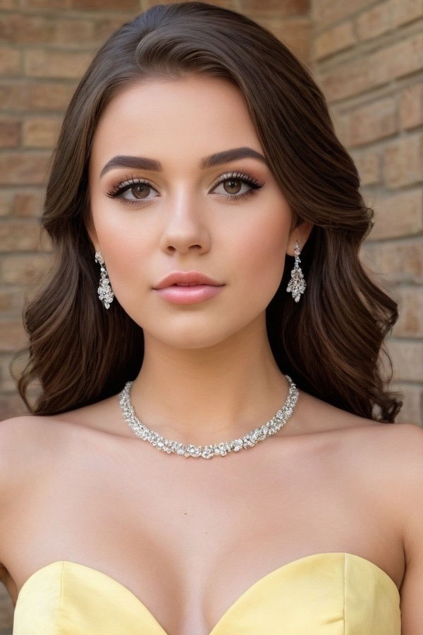 50 Soft Glam Prom Makeup Looks : Classic Elegance with Hollywood Glam Vibe