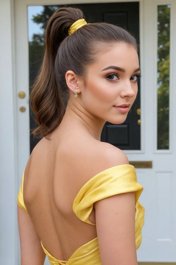 50 Soft Glam Prom Makeup Looks : Sun-Kissed Bronzer