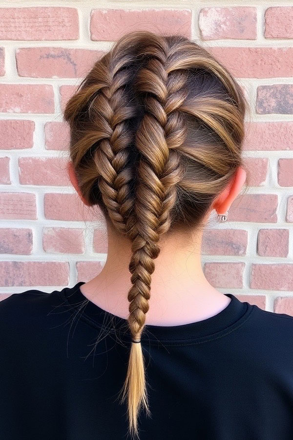 Double Dutch Braids, back to school hairstyle