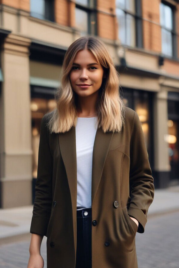 Sleek Long Lob, long bob hairstyle, long bob haircut, lob hairstyle