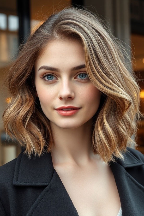 Soft Wavy Lob, long bob hairstyle, long bob haircut, lob hairstyle