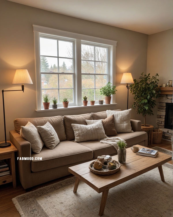 Warm and Rustic Nook, Cozy Small Living Rooms Dressed in Earthy Hues, earthy living room colour