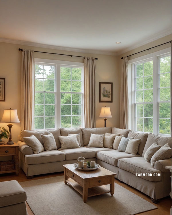 Timeless Neutral Comfort, Cozy Small Living Rooms Dressed in Earthy Hues, earthy living room colour