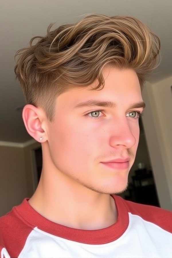 Wavy Tapered Cut, short classic haircuts every man, Classic hairstyles Male, Best classic hairstyle, Gentleman hairstyle Male, Modern classic haircut